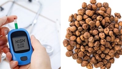 Diabetes management: The protein in tiger nuts also contains a high proportion of the amino acid arginine, which may increase insulin production and sensitivity, both of which are important for blood sugar management. The insoluble fibre in these tubers helps control blood sugar levels, as it is a type of carbohydrate that doesn’t raise blood sugar. (Freepik) Diabetes management: The protein in tiger nuts also contains a high proportion of the amino acid arginine, which may increase insulin production and sensitivity, both of which are important for blood sugar management. The insoluble fibre in these tubers helps control blood sugar levels, as it is a type of carbohydrate that doesn’t raise blood sugar. (Freepik)