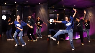 The image shows a group doing bhangra to Gasolina. (Instagram/@ishpreet_dang) The image shows a group doing bhangra to Gasolina. (Instagram/@ishpreet_dang)