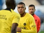 Mbappe shared four images, one of which was a picture of three playing cards, all of them being 9s Mbappe shared four images, one of which was a picture of three playing cards, all of them being 9s