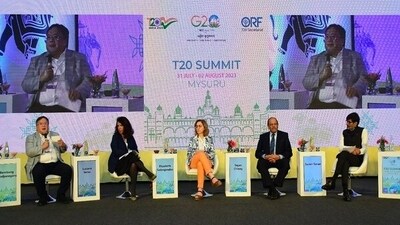 The T20 is an official engagement group of the G20 and serves as an “ideas bank”. (ANI) The T20 is an official engagement group of the G20 and serves as an “ideas bank”. (ANI)