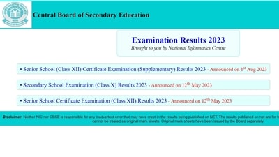 CBSE Class 12 Compartment results 2023 announced on results.cbse.nic.in CBSE Class 12 Compartment results 2023 announced on results.cbse.nic.in