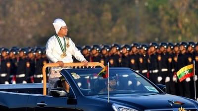 Myanmar has been in chaos since the coup, with a resistance movement fighting the military on multiple fronts after a bloody crackdown on opponents that drew global condemnation and saw Western sanctions re-imposed. (File) Myanmar has been in chaos since the coup, with a resistance movement fighting the military on multiple fronts after a bloody crackdown on opponents that drew global condemnation and saw Western sanctions re-imposed. (File)