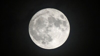 Supermoon seen from West Bengal's Siliguri on Tuesday. It is also a sturgeon moon because during this time in the past, a lot of sturgeon fish were found in the Great Lakes in North America. (AFP)