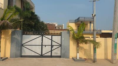 One of the houses that was raided by the NIA, at Jalandhar’s Dalewal village. (HT Photo)