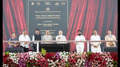 PM Modi in Pune on Tuesday (HT PHOTO)