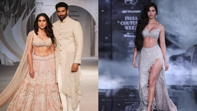 Sara Ali Khan, Aditya Roy Kapur and Disha Patani at a Delhi event. Sara Ali Khan, Aditya Roy Kapur and Disha Patani at a Delhi event.