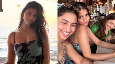Suhana Khan holidays in Goa with her cousin, Alia Chhiba, and friends. (Instagram) Suhana Khan holidays in Goa with her cousin, Alia Chhiba, and friends. (Instagram)