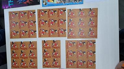 The LSD blots, disguised as stickers, recovered by NCB. (HT) The LSD blots, disguised as stickers, recovered by NCB. (HT)