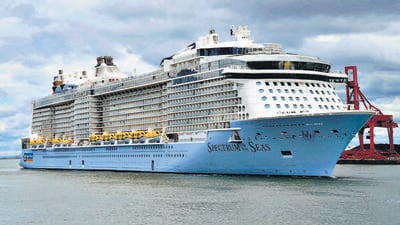 The Sahani brothers took to social media platforms on Monday seeking help from Indian authorities as soon as they received news from the cruise staff on Monday that their mother had jumped off the liner. Their posts suggested that Reeta Sahani, 64, was sailing with her husband Jakesh Sahani, 67, on the Singapore-based cruise liner Spectrum of the Seas, operated by Royal Caribbean Cruises. The Sahani brothers took to social media platforms on Monday seeking help from Indian authorities as soon as they received news from the cruise staff on Monday that their mother had jumped off the liner. Their posts suggested that Reeta Sahani, 64, was sailing with her husband Jakesh Sahani, 67, on the Singapore-based cruise liner Spectrum of the Seas, operated by Royal Caribbean Cruises.