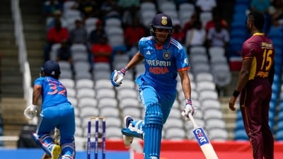 India's Shubman Gill scores runs against West Indies during the third ODI cricket match at the Brian Lara Stadium in Tarouba (AP) India's Shubman Gill scores runs against West Indies during the third ODI cricket match at the Brian Lara Stadium in Tarouba (AP)