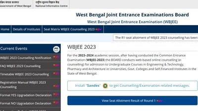 WBJEE 2023 seat allotment result released at wbjeeb.nic.in WBJEE 2023 seat allotment result released at wbjeeb.nic.in