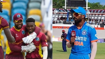 Pandya had a rather interesting question to the former West Indies star's question Pandya had a rather interesting question to the former West Indies star's question