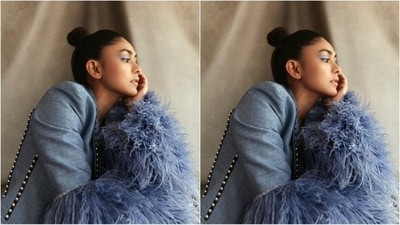 For her stunning look. Mrunal played muse to ace fashion designer Falguni Shane Peacock and picked up a statement-making pantsuit, while her styling was done by celebrity fashion stylist Amandeep Kaur. (Instagram/@mrunalthakur) For her stunning look. Mrunal played muse to ace fashion designer Falguni Shane Peacock and picked up a statement-making pantsuit, while her styling was done by celebrity fashion stylist Amandeep Kaur. (Instagram/@mrunalthakur)