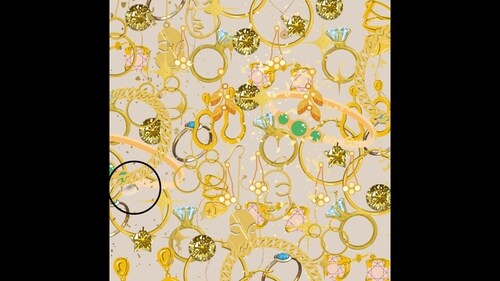 The image highlights the pearl hidden in this sea of jewellery. (Chisholm Hunter) The image highlights the pearl hidden in this sea of jewellery. (Chisholm Hunter)