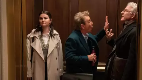 Selena Gomez, Martin Short, and Steve Martin, Only Murders in the Building Selena Gomez, Martin Short, and Steve Martin, Only Murders in the Building