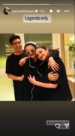 Parineeti Chopra shared a picture featuring herself, Rekha and Manish.