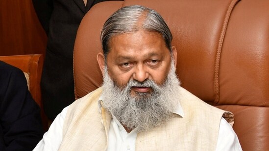 Haryana home minister Anil Vij (HT File Photo)