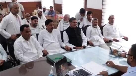 These meetings will continue to be held in the violence-hit areas over the next few days till the situation stabilises. (ANI photo)