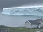 The giant iceberg near Newfoundland. The giant iceberg near Newfoundland.