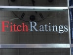 Signage for Fitch Ratings. Signage for Fitch Ratings.