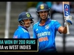 India vs West Indies Match Highlights