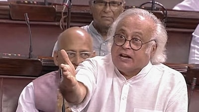 Congress MP Jairam Ramesh. (ANI Photo/Sansad TV) Congress MP Jairam Ramesh. (ANI Photo/Sansad TV)