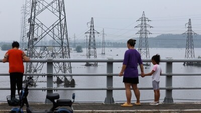 "The maximum (amount) of rainfall recorded during this storm, which was 744.8 millimetres, occurred at the Wangjiayuan Reservoir in Changping," the service said, adding the largest volume previously recorded was 609 millimetres in 1891.&nbsp; (REUTERS)