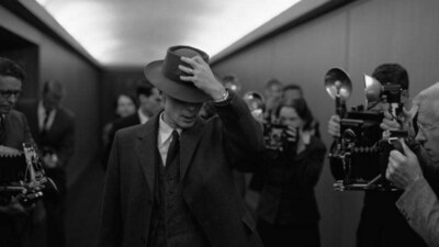 A shot from the movie Oppenheimer. A shot from the movie Oppenheimer.