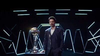 A still from the 2023 World Cup promo featuring Shah Rukh Khan (ICC) A still from the 2023 World Cup promo featuring Shah Rukh Khan (ICC)