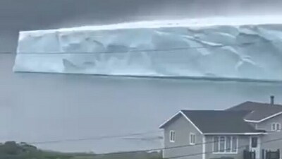 The giant iceberg near Newfoundland. (Twitter/ @SpriterTeam) The giant iceberg near Newfoundland. (Twitter/ @SpriterTeam)