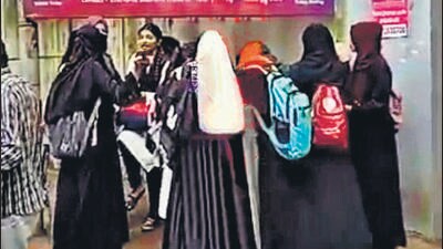 The letter stated that on the one hand, the central government had adopted the policy of ‘Beti Bachao Beti Padhao’ for the country but on the other, an incident like this in the state seemed to indicate “a conspiracy to deprive minority girls of education”. Khan has demanded that the college, the principal, and the management of the college take immediate action and cancel the “illegal” decision. (HT Photo) The letter stated that on the one hand, the central government had adopted the policy of ‘Beti Bachao Beti Padhao’ for the country but on the other, an incident like this in the state seemed to indicate “a conspiracy to deprive minority girls of education”. Khan has demanded that the college, the principal, and the management of the college take immediate action and cancel the “illegal” decision. (HT Photo)