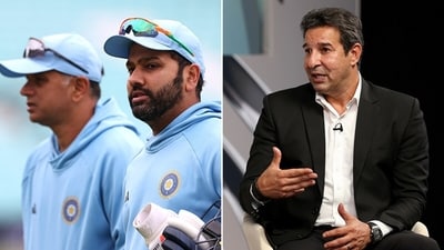 Wasim Akram has a word of caution for Rohit Sharma and Rahul Dravid. (Getty Images) Wasim Akram has a word of caution for Rohit Sharma and Rahul Dravid. (Getty Images)