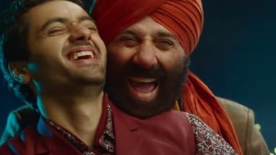 Utkarsh Sharma and Sunny Deol in Gadar 2 Utkarsh Sharma and Sunny Deol in Gadar 2