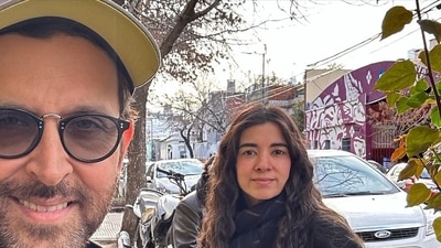 Hrithik Roshan has shared a picture with Saba Azad. Hrithik Roshan has shared a picture with Saba Azad.
