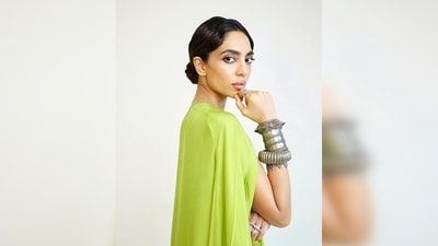 Keeping her look edgy and sharp yet very chic, Sobhita Dhulipala accessorised her bold avatar with oxidised warrior woman cuffs.&nbsp; (Instagram/@sobhitad)