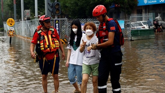 Remnants of Typhoon Doksuri have inundated parts of northern China including Beijing, Tianjin and Hebei province since Saturday evening triggering floods and killing at least 20 people.&nbsp;(REUTERS)