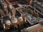 An Aerial view of Gyanvapi mosque