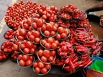 Wholesale prices of tomato at Azadpur mandi, Asia's largest wholesale fruits and vegetables market, were on Wednesday ruling at  <span class='webrupee'>₹</span>170-220 per kg.