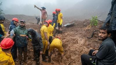 Satish Bate/HT PHOTO
A file photo of relief and rescue operations at landslide affected Irshalwadi village Satish Bate/HT PHOTO
A file photo of relief and rescue operations at landslide affected Irshalwadi village