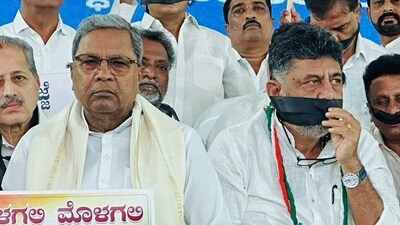 Karnataka CM Siddaramaiah and DCM DK Shivakumar. (ANI Photo) Karnataka CM Siddaramaiah and DCM DK Shivakumar. (ANI Photo)