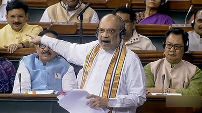 Union Home Minister Amit Shah speaks in Lok Sabha during the Monsoon Session of Parliament, in New Delhi on Thursday. (ANI Photo/Sansad TV) Union Home Minister Amit Shah speaks in Lok Sabha during the Monsoon Session of Parliament, in New Delhi on Thursday. (ANI Photo/Sansad TV)