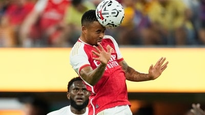FILE: Arsenal FC forward Gabriel Jesus (9) (AP) FILE: Arsenal FC forward Gabriel Jesus (9) (AP)