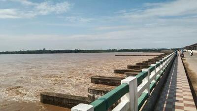 Heavy rainfall has led to the swelling of rivers in northern and western Odisha. (Twitter photo)