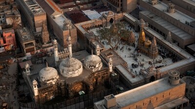 An Aerial view of Gyanvapi mosque (AP)
