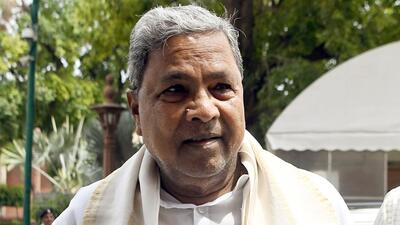 New Delhi, Aug 03 (ANI): Karnataka Chief Minister Siddaramaiah arrives at the Parliament, in New Delhi on Thursday. (ANI)