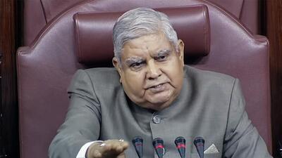 Rajya Sabha chairman Jagdeep Dhankhar. (ANI) Rajya Sabha chairman Jagdeep Dhankhar. (ANI)