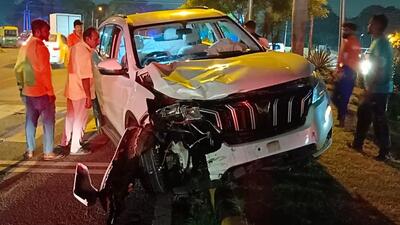 The SUV driver, Kulraj Singh Neol of Fazilka, was nabbed by onlookers and handed over to Panchkula police. (HT Photo) The SUV driver, Kulraj Singh Neol of Fazilka, was nabbed by onlookers and handed over to Panchkula police. (HT Photo)