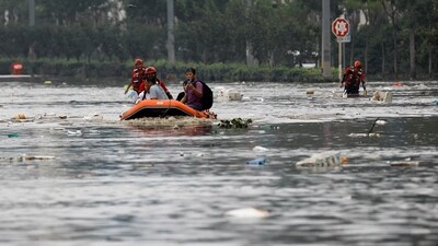 The remnants caused widespread flooding and damage and forced nearly a million people to be evacuated from their homes in Beijing and neighbouring Hebei province this week.&nbsp; (REUTERS)
