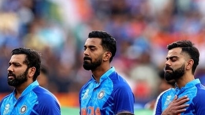 Rohit Sharma, KL Rahul and Virat Kohli Rohit Sharma, KL Rahul and Virat Kohli