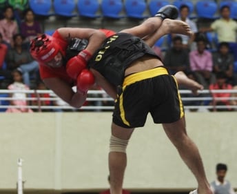 There are two disciplines in Wushu and India’s strength is Sanda, an unarmed combat sport that developed from traditional Wushu techniques (PARWAZ KHAN/ HT Archive) There are two disciplines in Wushu and India’s strength is Sanda, an unarmed combat sport that developed from traditional Wushu techniques (PARWAZ KHAN/ HT Archive)